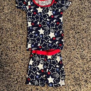 Little Sleepies Starry Night Pajama Set - Red, White, Blue